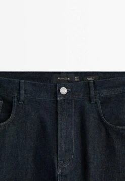 Massimo Dutti Rinse Wash Selvedge - Straight Leg Jeans - Blue -Massimo Dutti Shop 39e17c8dd2a54904b24385f2f6b057ad