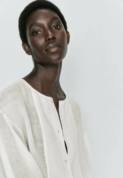 Massimo Dutti With Wide Sleeves - Blouse - White -Massimo Dutti Shop 39eb757760304c73beaba11bdfdd727f