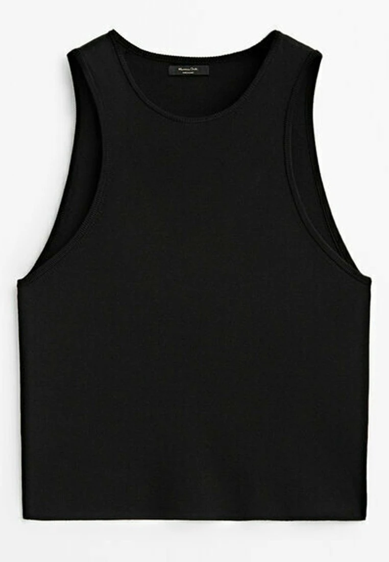 Massimo Dutti Sleeveless- Top - Black 17 Massimo Dutti Sleeveless- Top - Black - Image 15