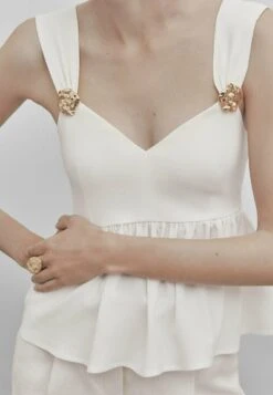 Massimo Dutti Studio - Peplum With Rhinestone Detail- Top - Beige 12 Massimo Dutti Studio - Peplum With Rhinestone Detail- Top - Beige -Massimo Dutti Shop 3a8b4f8fb0284127b4d1f5431b4f0ce0