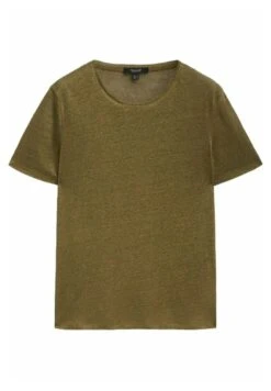 Massimo Dutti Short Sleeve- Basic T-Shirt - Khaki -Massimo Dutti Shop 3a901abe0b634b76b047bb332e719519