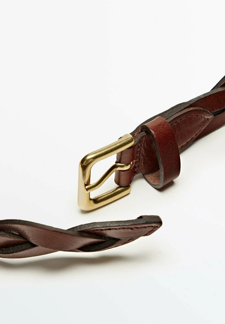 Massimo Dutti Braided Belt - Brown 4 Massimo Dutti Braided Belt - Brown - Image 2