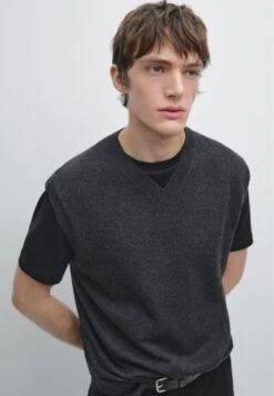 Massimo Dutti V-NECK - Jumper - Dark Grey -Massimo Dutti Shop 3abfdf74283e485ca56ffc6fbb582b16