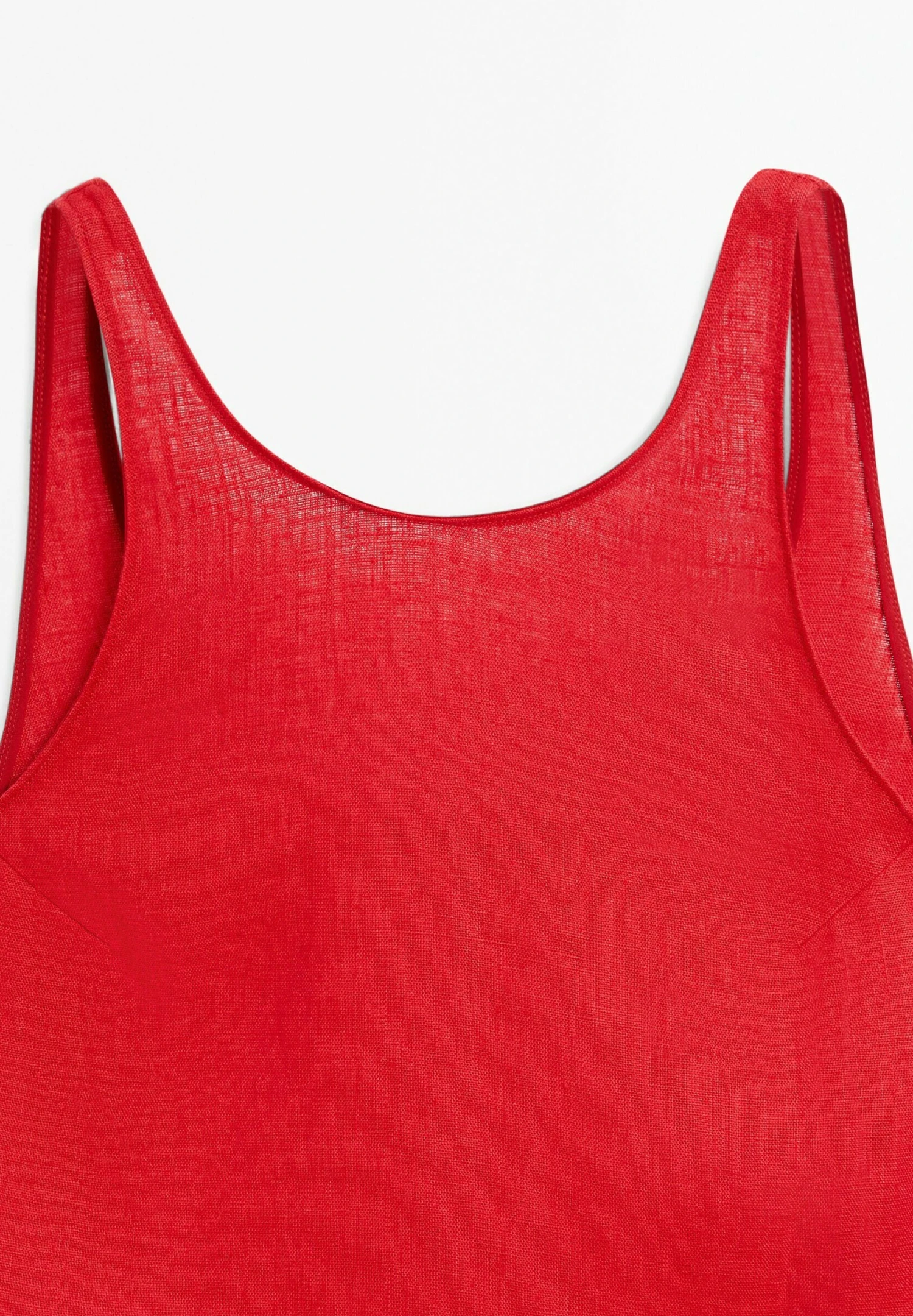 Massimo Dutti ROUND NECK MIDI - Day Dress - Red 10 Massimo Dutti ROUND NECK MIDI - Day Dress - Red - Image 8