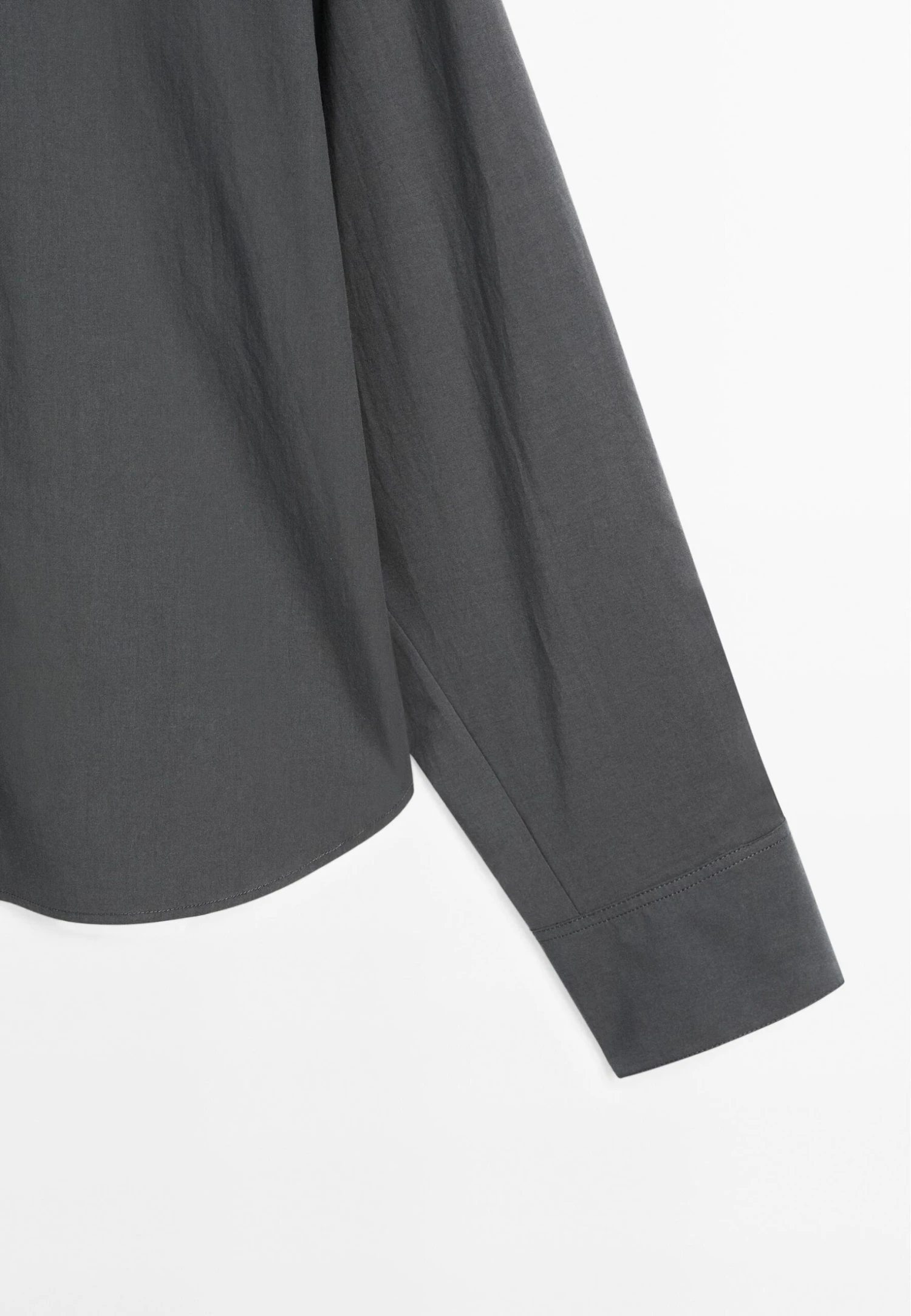 Massimo Dutti LOOSE FIT LONG SLEEVE - Button-down Blouse - Dark Grey 11 Massimo Dutti LOOSE FIT LONG SLEEVE - Button-down Blouse - Dark Grey - Image 9