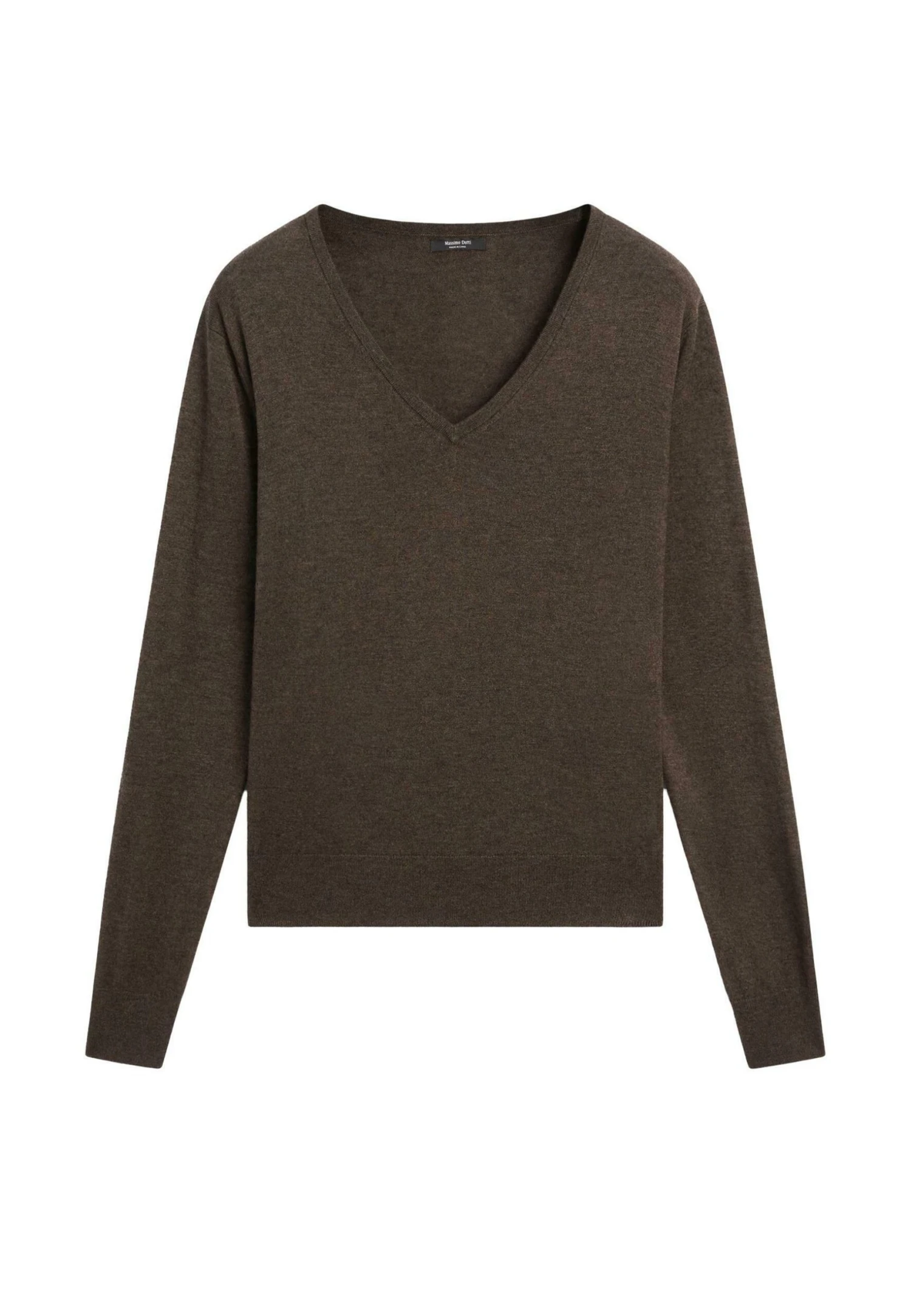 Massimo Dutti LONG SLEEVES WITH V-NECK - Jumper - Sand 17 Massimo Dutti LONG SLEEVES WITH V-NECK - Jumper - Sand - Image 15
