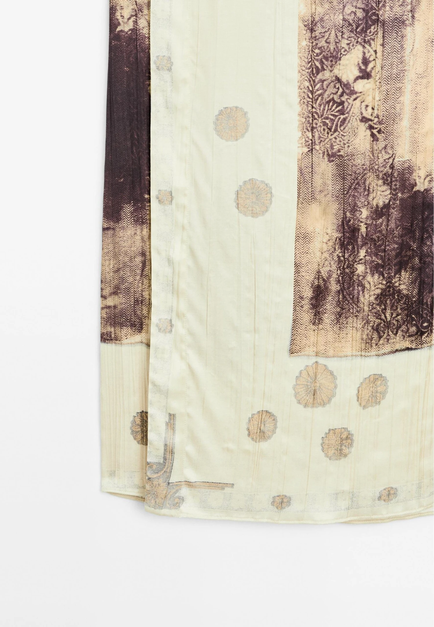 Massimo Dutti PRINTED SATIN MIDI - A-line Skirt - Bordeaux 11 Massimo Dutti PRINTED SATIN MIDI - A-line Skirt - Bordeaux - Image 9