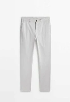 Massimo Dutti Slim-Fit Textured Ottoman- Chinos - Light Grey 23 Massimo Dutti Slim-Fit Textured Ottoman- Chinos - Light Grey -Massimo Dutti Shop 3b4e02c6a5384c598f84c55c773a3547