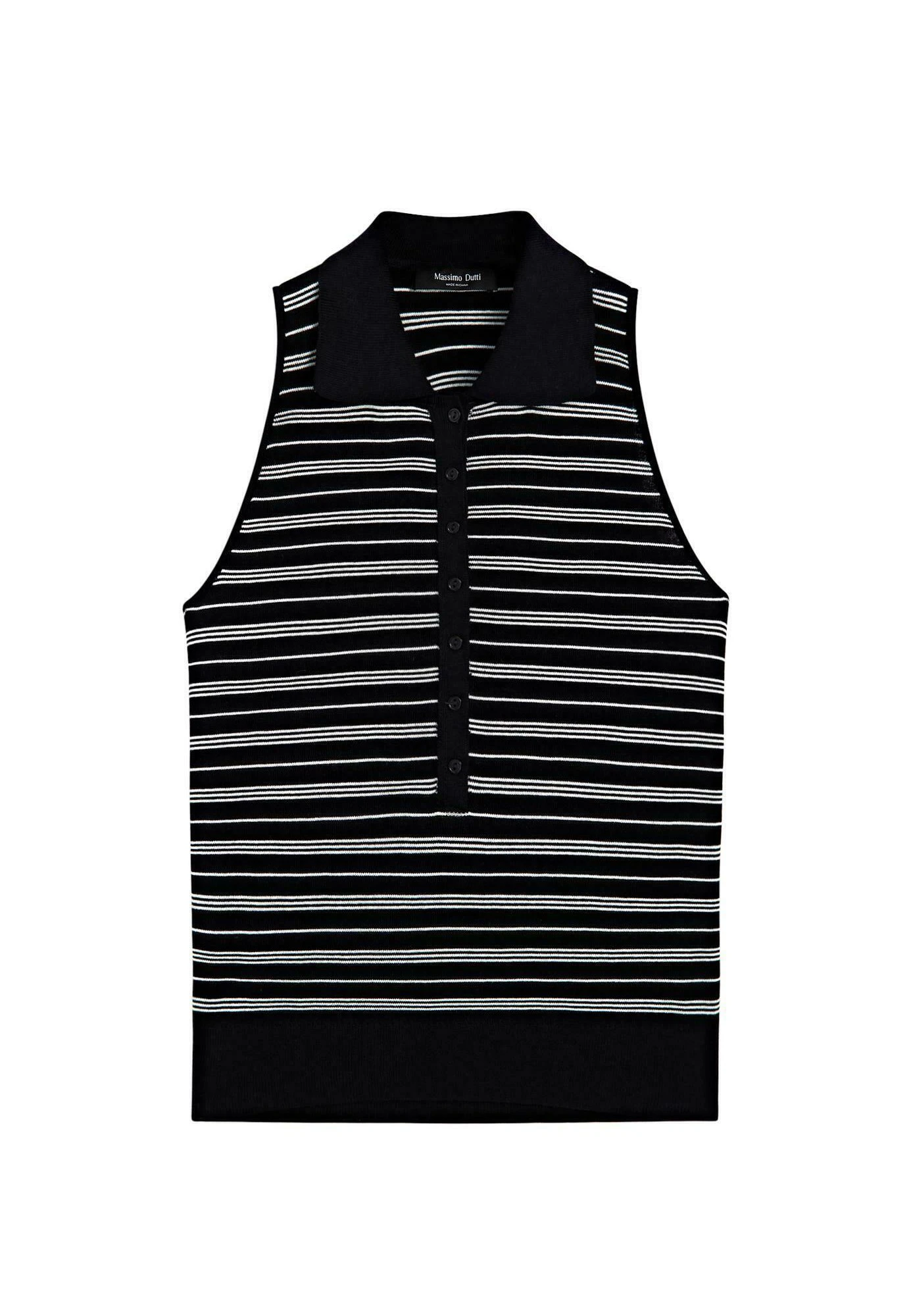 Massimo Dutti STRIPED - Polo Shirt - Dark Blue 7 Massimo Dutti STRIPED - Polo Shirt - Dark Blue - Image 5