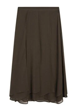 Massimo Dutti A-line Skirt - Dark Brown -Massimo Dutti Shop 3bbbb1664e464029ad31a331e0985714