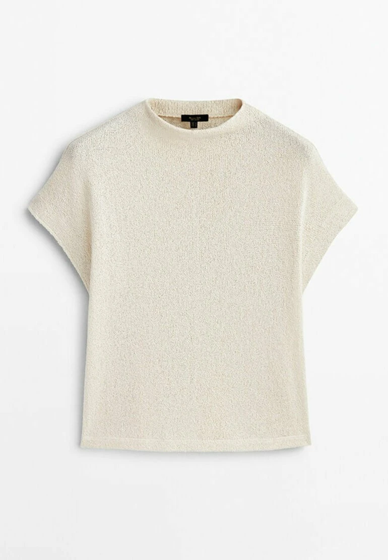 Massimo Dutti Textured Mock - Basic T-Shirt 11 Massimo Dutti Textured Mock - Basic T-Shirt - Image 9