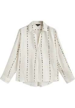 Massimo Dutti Collar Dotted Print - Blouse - White -Massimo Dutti Shop 3be3d878a3ce4efba95e28ef18e784ca