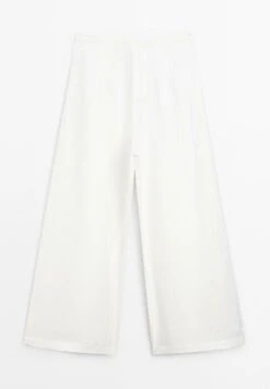 Massimo Dutti WIDE-LEG VOLUMINOUS - Trousers - White 13 Massimo Dutti WIDE-LEG VOLUMINOUS - Trousers - White -Massimo Dutti Shop 3bebbf3da5234ba9b1b687c61c0cf236