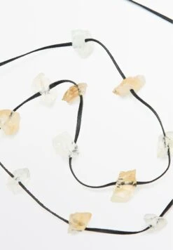 Massimo Dutti IRREGULAR RHINESTONE - Necklace - Black Denim -Massimo Dutti Shop 3c4adc920321451aaaf8479ca997dc03