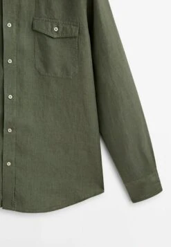 Massimo Dutti With Pockets - Shirt - Green -Massimo Dutti Shop 3c60f59f0ffb46f8a192f113779353fe