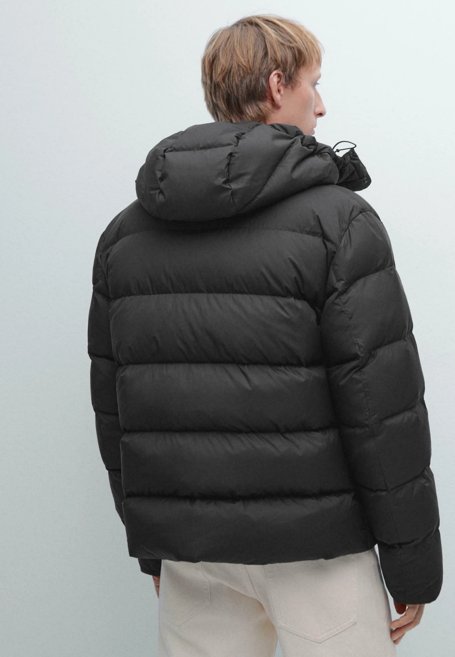 Massimo Dutti WATER-REPELLENT HOODED PUFFER - Down Jacket - Dark Grey 5 Massimo Dutti WATER-REPELLENT HOODED PUFFER - Down Jacket - Dark Grey - Image 3