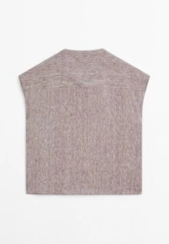 Massimo Dutti FLOWING GARMENT WITH BIB DETAIL - Blouse - Mauve -Massimo Dutti Shop 3c696a491068433cb68db470bebd077e