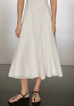 Massimo Dutti FLOWING STRAPPY MIDI - Cocktail Dress / Party Dress - White -Massimo Dutti Shop 3c9c09f04e5d415c9f4d91be9428dc3d