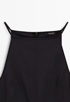 Massimo Dutti LONG HALTER NECK WITH FLOUNCE - Cocktail Dress / Party Dress - Black -Massimo Dutti Shop 3cbb68ee2ef642ddb0507885305238c8