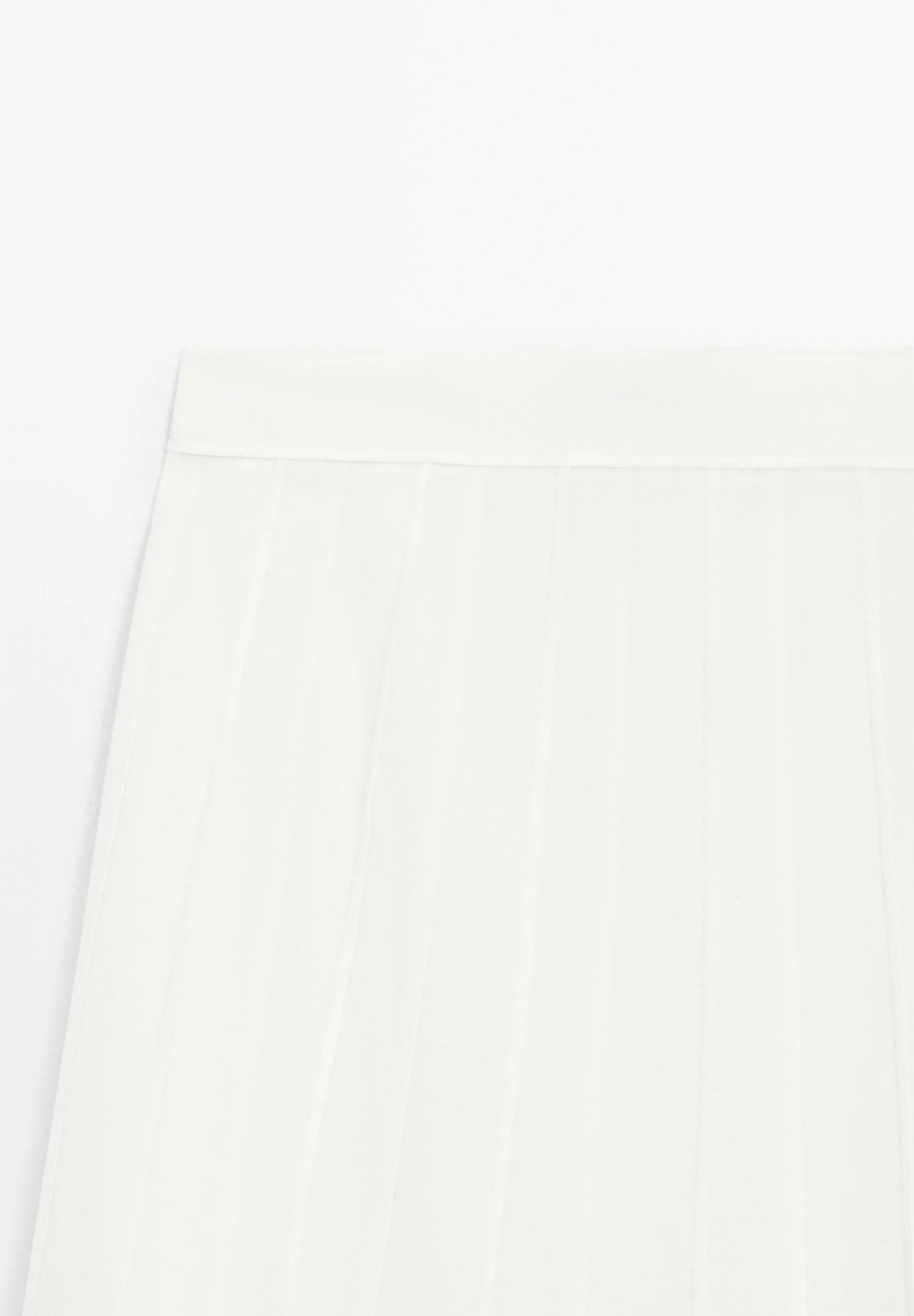 Massimo Dutti GODET MIDI WITH SEAM DETAILS - A-line Skirt - White 10 Massimo Dutti GODET MIDI WITH SEAM DETAILS - A-line Skirt - White - Image 8