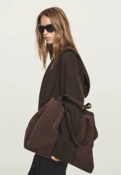 Massimo Dutti LAYERED LONG SLEEVE - Cardigan - Mottled Dark Brown -Massimo Dutti Shop 3cd18c51fa5b4e689a3e8e90a6236a8d