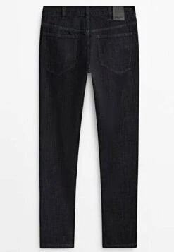 Massimo Dutti Studio - Straight-Fit Selvedge - Straight Leg Jeans - Blue -Massimo Dutti Shop 3cf0593478f34afc988441965439bce5