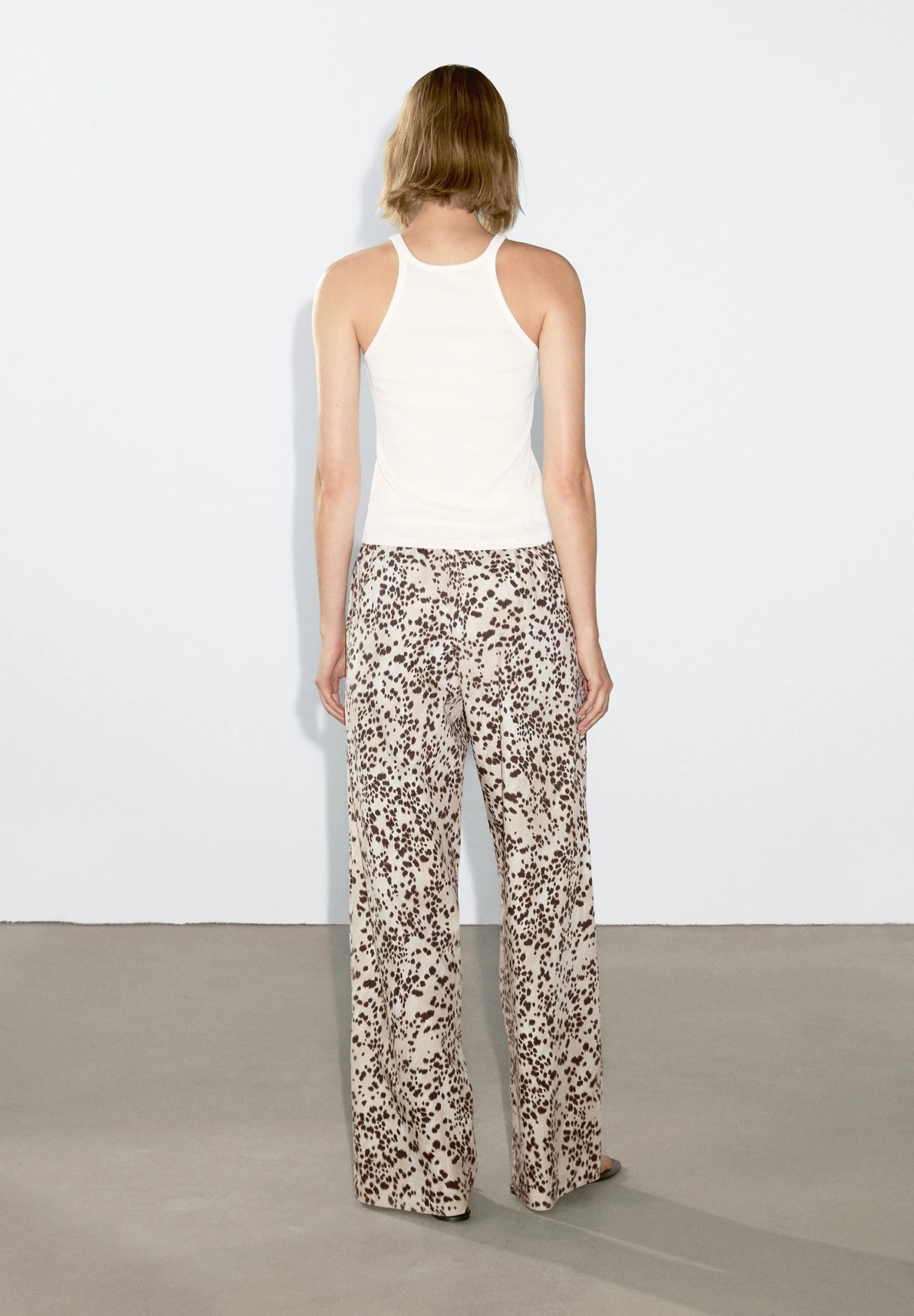 Massimo Dutti ANIMAL PRINT STRAIGHT-LEG - Trousers - Brown 5 Massimo Dutti ANIMAL PRINT STRAIGHT-LEG - Trousers - Brown - Image 3