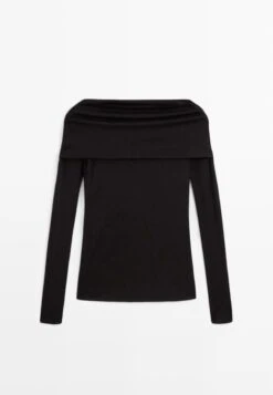 Massimo Dutti LONG SLEEVE STRAPLESS - Long Sleeved Top - Black 17 Massimo Dutti LONG SLEEVE STRAPLESS - Long Sleeved Top - Black -Massimo Dutti Shop 3d53a34814a84364a4e504e841b89f1f