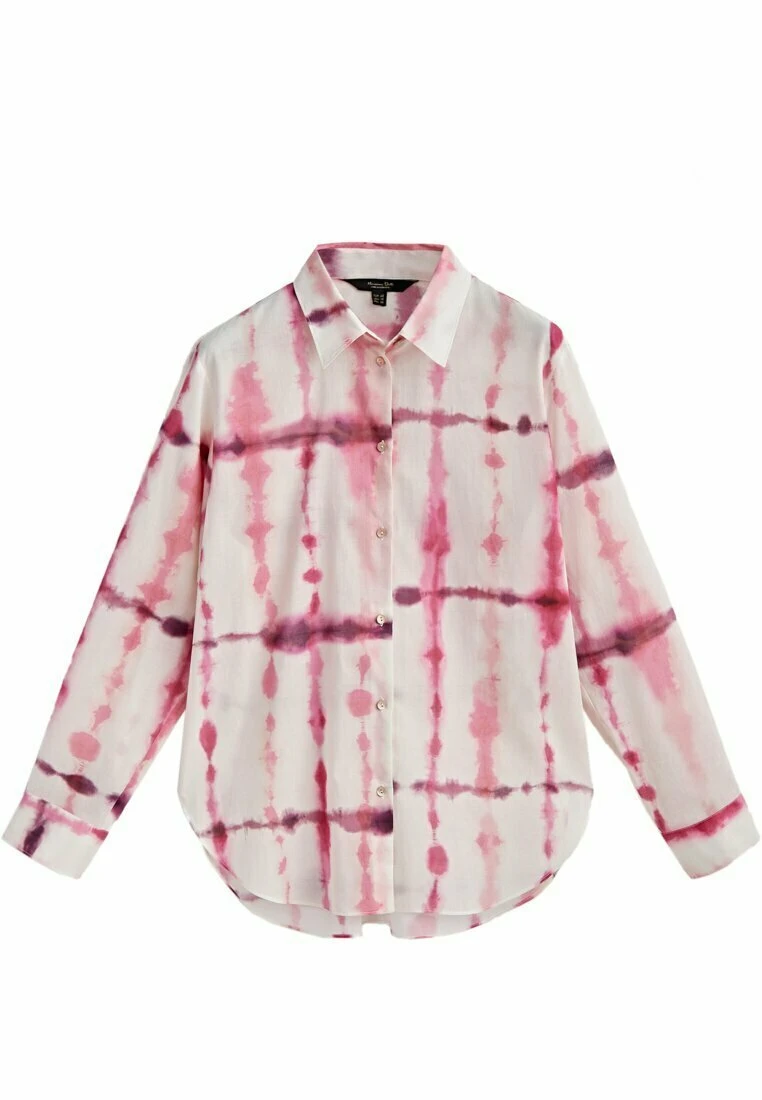 Massimo Dutti Tie-Dye - Button-Down Blouse - Pink 8 Massimo Dutti Tie-Dye - Button-Down Blouse - Pink - Image 6