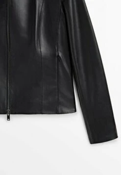Massimo Dutti Leather Jacket - Black 21 Massimo Dutti Leather Jacket - Black -Massimo Dutti Shop 3df5fd78064a4377bb7aa58c88ccc9aa