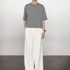 Massimo Dutti DARTED PALAZZO - Trousers - White -Massimo Dutti Shop 3e44a9d552d64f19aa1f3a37755b9411