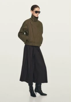 Massimo Dutti WITH BELT DETAIL - Light Jacket - Khaki -Massimo Dutti Shop 3e4d19a6259b4d2d86968d37bba36e47