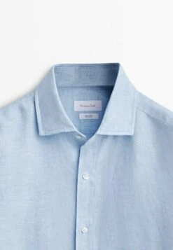 Massimo Dutti Regular Fit Textured Oxford - Formal Shirt - Light Blue 20 Massimo Dutti Regular Fit Textured Oxford - Formal Shirt - Light Blue -Massimo Dutti Shop 3e5eb38b1f284f91bc0a0100544bd250