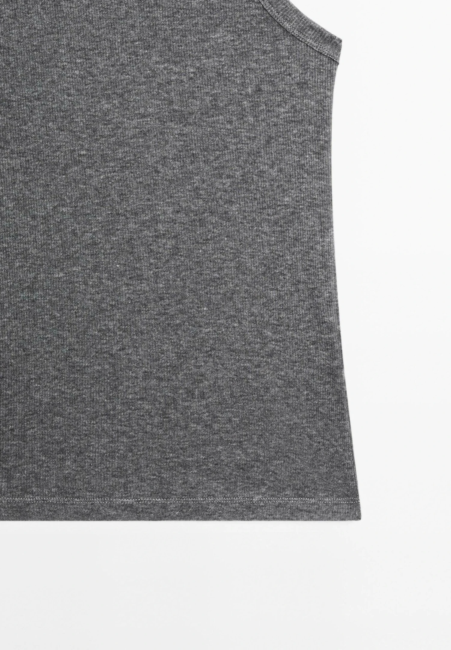 Massimo Dutti LIGHTWEIGHT HALTER NECK - Basic T-shirt - Dark Grey 8 Massimo Dutti LIGHTWEIGHT HALTER NECK - Basic T-shirt - Dark Grey - Image 6