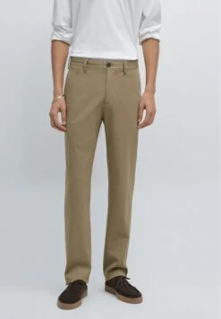 Massimo Dutti SLIM FIT TEXTURED - Chinos - Ochre -Massimo Dutti Shop 3e97eaf828b84ad2bcffabb07b4327ed