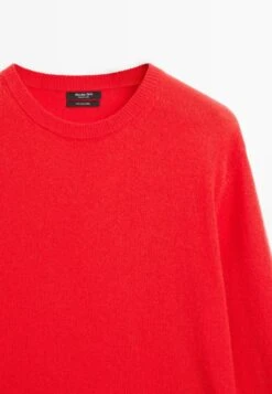 Massimo Dutti KNITTED CREW NECK SWEATER - Jumper - Red -Massimo Dutti Shop 3eaf444a5ff2466b8f6d216aeb89e556