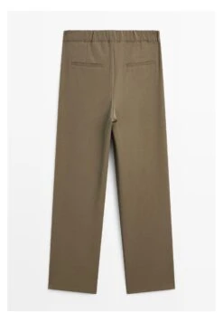 Massimo Dutti WIDE-LEG FLOWING WITH DARTS - Trousers - Mottled Brown -Massimo Dutti Shop 3ec67909dd51420ca677c30628851874