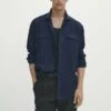 Massimo Dutti With Pockets - Shirt - Dark Blue -Massimo Dutti Shop 3ec7a7a922914d87a475fa0af5112c21