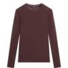 Massimo Dutti WITH NECKLINE - Long Sleeved Top - Bordeaux -Massimo Dutti Shop 3f1253c0d50145aca87e1a6a98ba2422