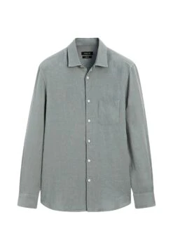 Massimo Dutti REGULAR FIT WITH POCKET DETAIL - Shirt - Grey -Massimo Dutti Shop 3f4afa86b3474eb494c91518a3b61975