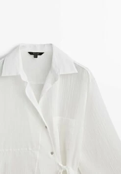 Massimo Dutti Patchwork With Pocket - Button-Down Blouse -Massimo Dutti Shop 3f59b30d3fc04c2ca536fb4cdf2560ae