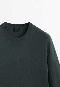 Massimo Dutti Crew Neck - Sweatshirt - Mottled Green -Massimo Dutti Shop 3f8f5b76d62f4a93803b64cbd2dded34
