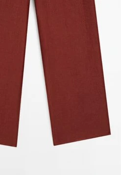 Massimo Dutti FLOWING MID-WAIST - Trousers - Red -Massimo Dutti Shop 3fad778317b04287a2e2d4000a2d7a8b
