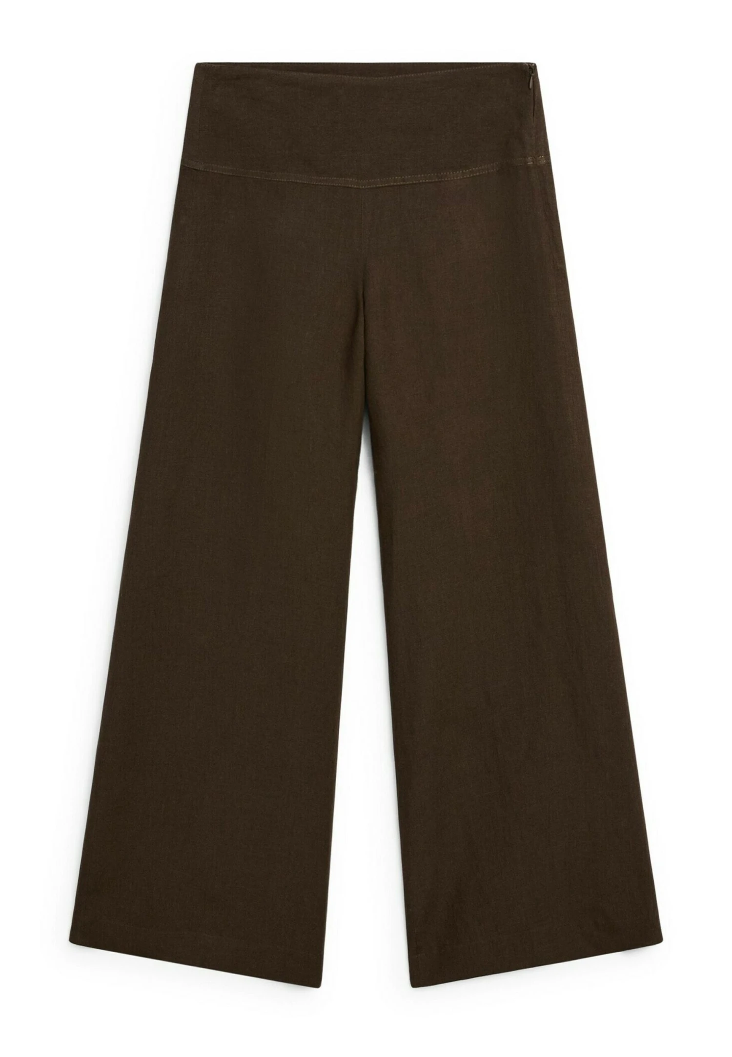 Massimo Dutti HIGH-WAIST WIDE-LEG - Trousers - Bordeaux 14 Massimo Dutti HIGH-WAIST WIDE-LEG - Trousers - Bordeaux - Image 12