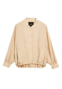 Massimo Dutti LOOSE-FITTING WITH DRAWSTRING DETAIL - Bomber Jacket - Beige -Massimo Dutti Shop 3fd70d612ee04a279701af031dd3ebd3