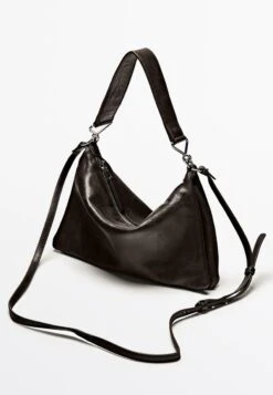 Massimo Dutti WITH COMPARTMENTS - Handbag - Dark Brown -Massimo Dutti Shop 3fdd1efad1e0444da78fc195a4ac5653