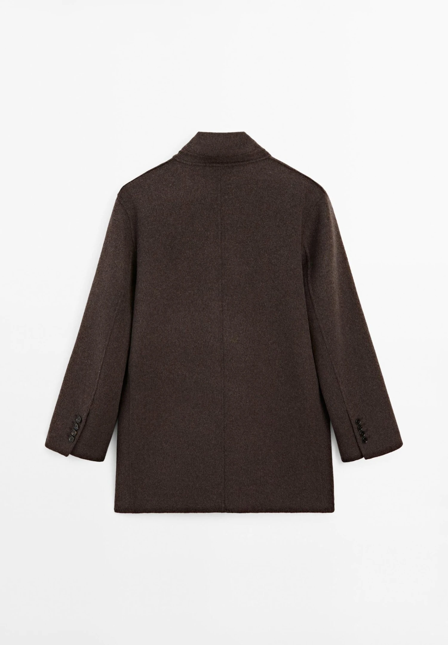 Massimo Dutti TUXEDO COLLAR - Classic Coat - Brown 8 Massimo Dutti TUXEDO COLLAR - Classic Coat - Brown - Image 6