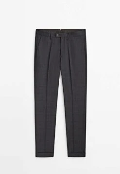 Massimo Dutti Check Super - Chinos - Grey -Massimo Dutti Shop 4088a4542e284387bb5522efabb8616d