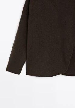 Massimo Dutti LAYERED LONG SLEEVE - Cardigan - Mottled Dark Brown -Massimo Dutti Shop 4094e2377e914849839cdd315c1c1f34