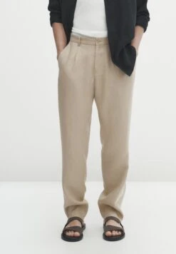 Massimo Dutti Darted - Chinos - Beige